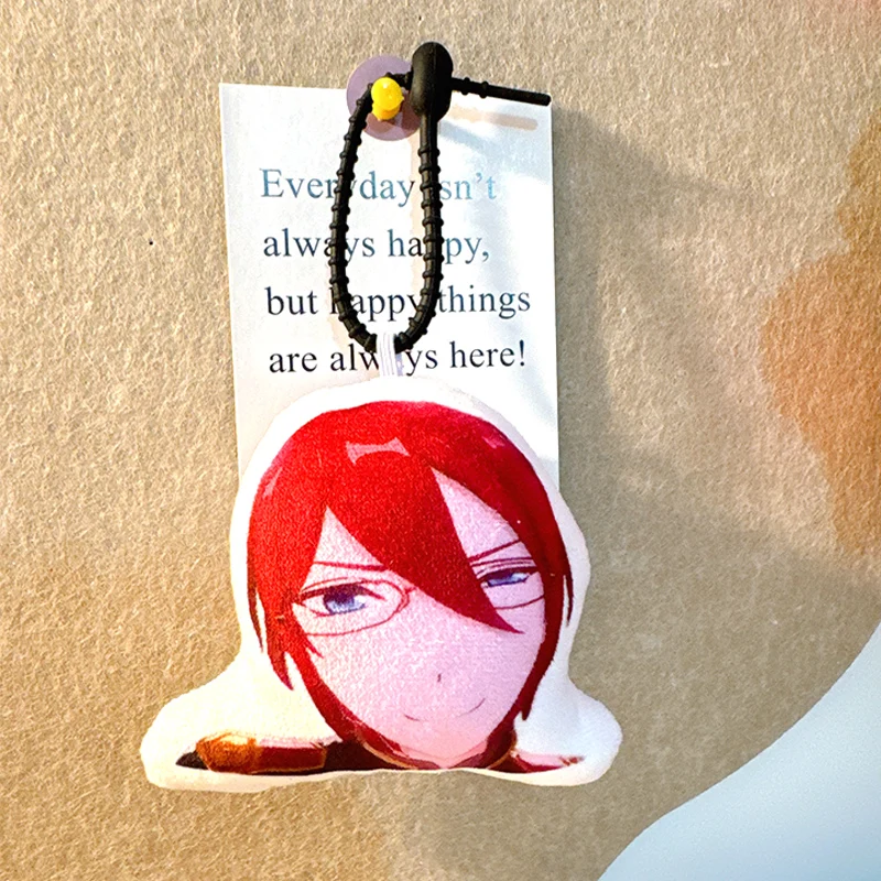 10cm Stuffed Plush Pendats Anime Ensemble Stars Saegusa Ibara Cartoon Cotton Doll Children Adult Bag Pendant Toy Christmas Gifts
