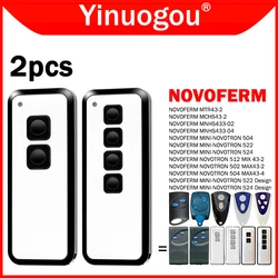 2PCS NOVOFERM MINI-NOVOTRON 524 522 Garage Door Remote Control 433MHz For NOVOFERM NOVOTRON 502 MAX43-2 504 MAX43-4 512 MIX 43-2