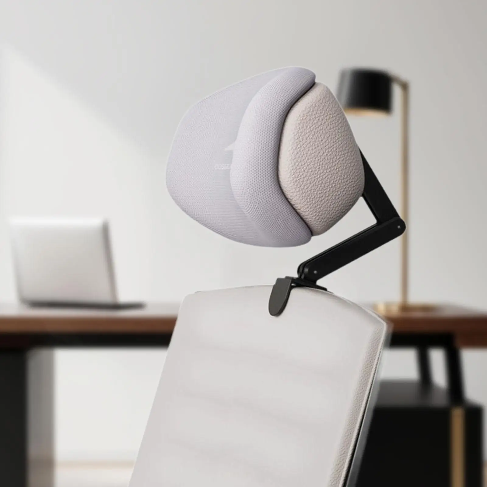 Office Chair Sponge Headrest Attachment Breathable Adjustable Height Angle