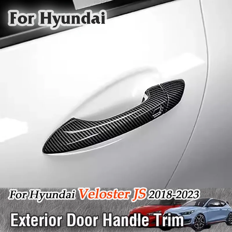 

For Hyundai Veloster JS 2018 2019 2020 2021 2022 2023 Exterior Door Handle Outer Bowls Cover Protector Trim Sticker Accessories