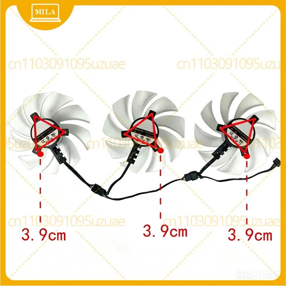 New Cooling Fan for ASROCK RX6800XT 6900XT Phantom Gaming Graphics Video Card