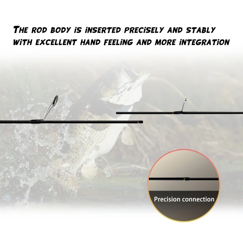 Moon Shadow UL power carbon trout fishing rod fast action 1.35/1.68/1.8m spinning rod 5.9 feet solid tip casting rod