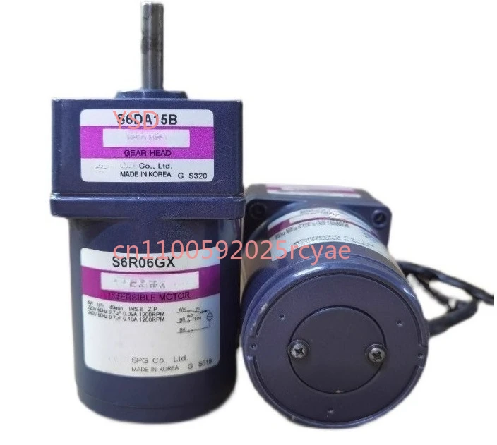 Imported SPG Gear Motor S6R06GX/S6DA15B - 6W Damped Constant Speed Motor with 1:15 Ratio