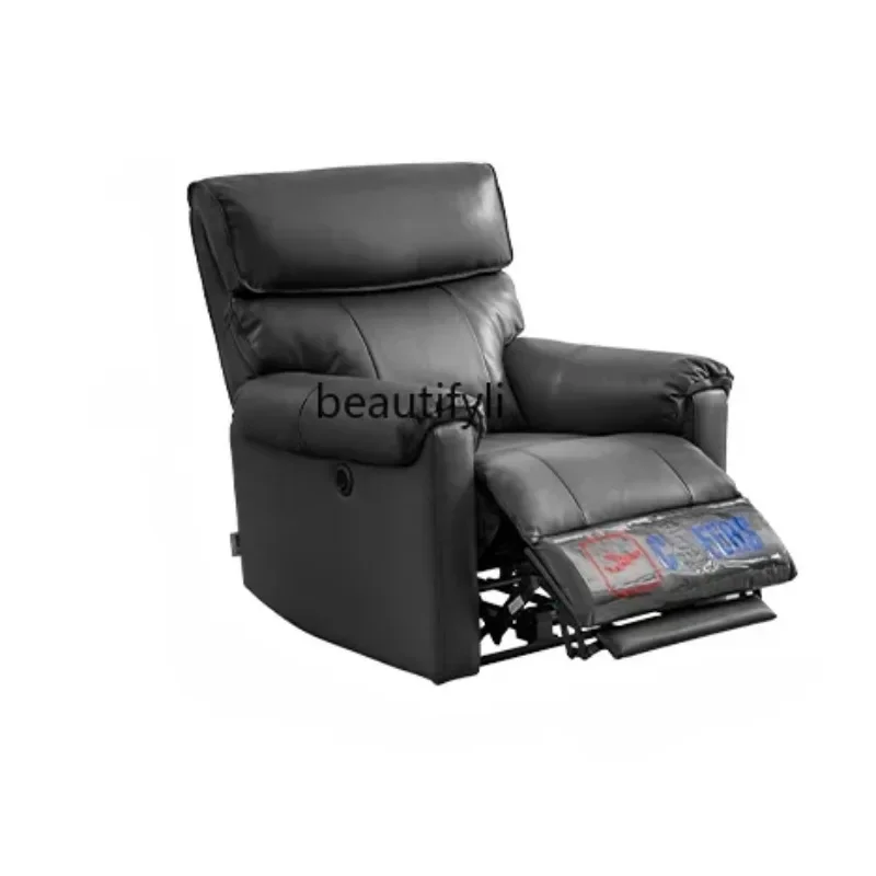 A85 First Class Leather Single Functional Electric Sofa Zero Gravity Living Room Leisure Simple Chair