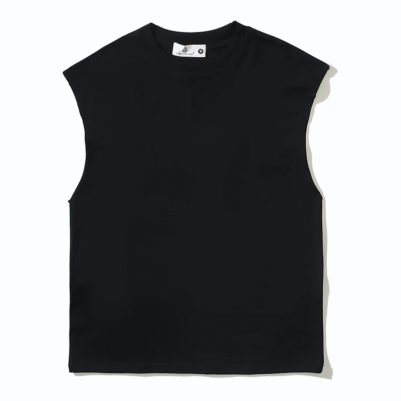 Kanye Co Branded 1 Printed Oversized Tank Top Sport Tshirt Men\'s Black Cotton Sleeveless T-shirts Summer Streetwear Vests Y2k