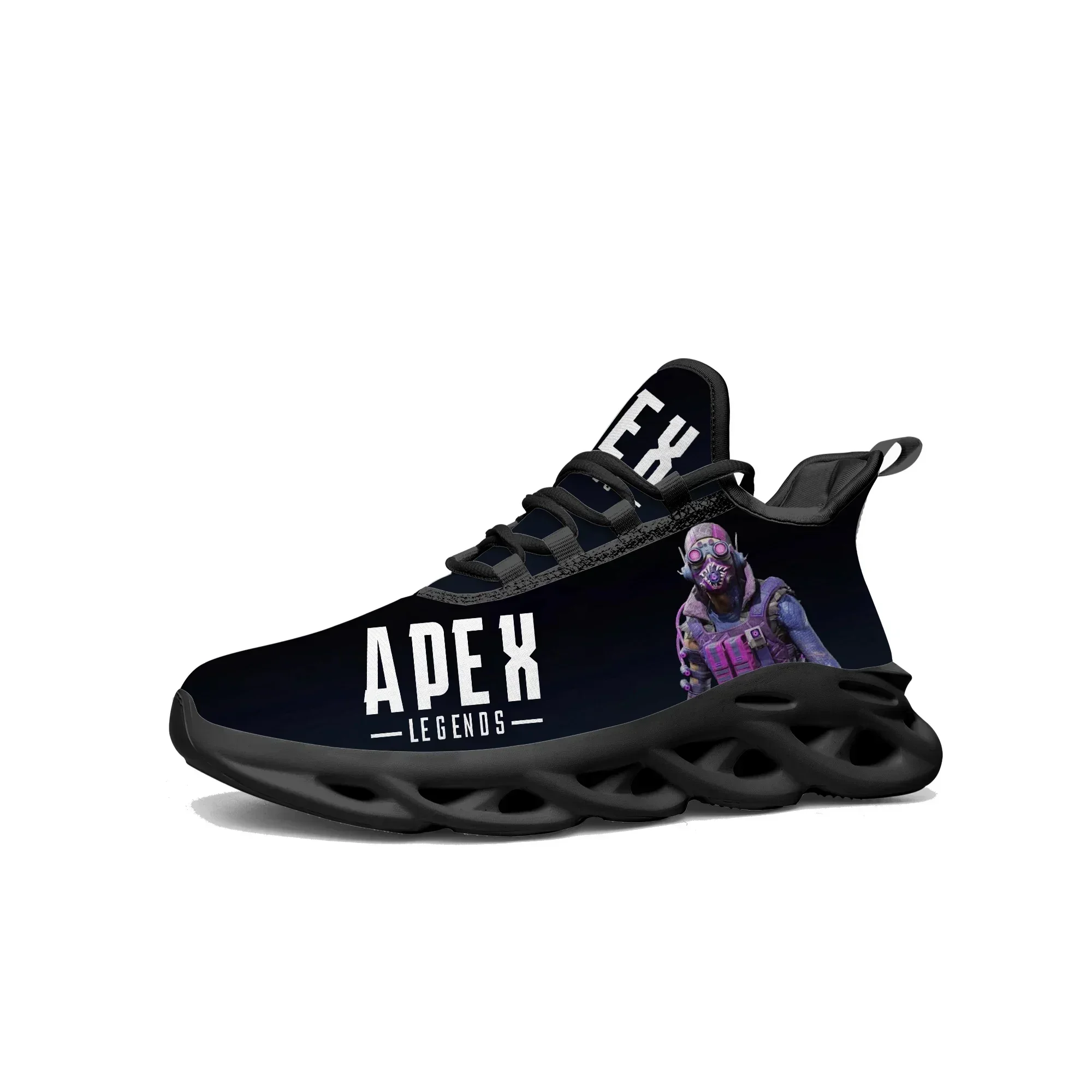 Cartoon Game Apex Legends Octane Flats Sneakers Mens Womens Teenager Sports Running Shoes High Quality Tailor Made Lace Up Shoes
