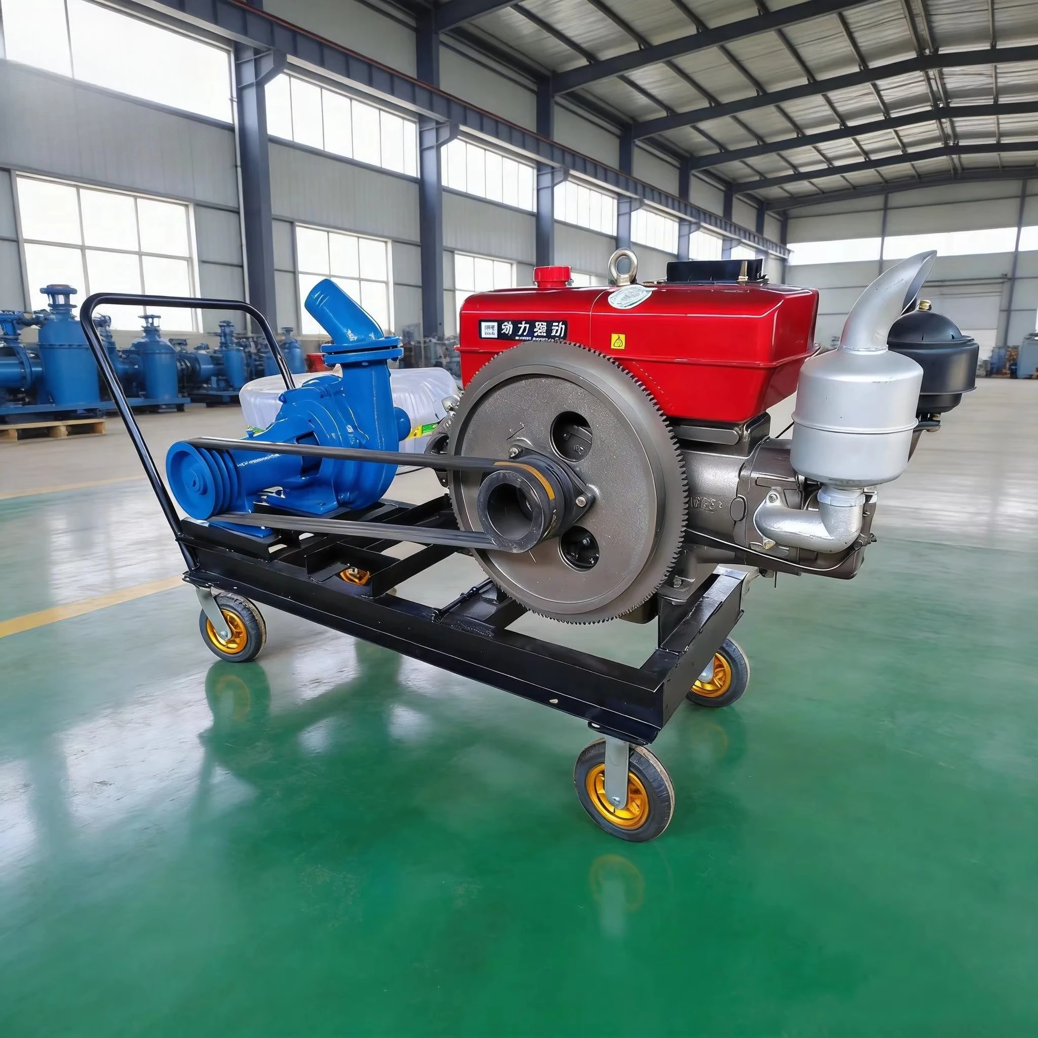 Wear-Resistant Small Diesel Engine Sludge Pump Small Sand Pumping Machine Sea Sand Dredging Pump