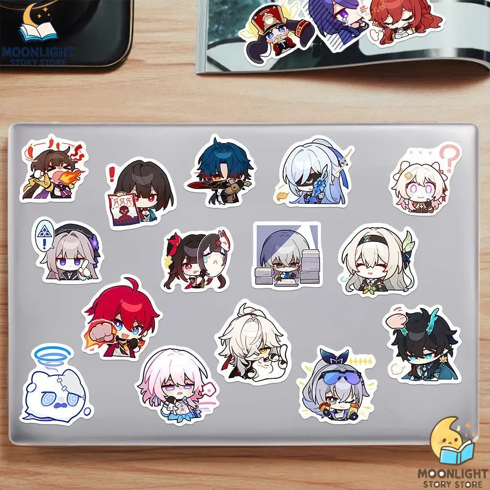 Honkai: Star Rail Game Merch Sticker Bronya Jing Yuan Silver Wolf Blade Imbibitor Lunae Sushang Mobile Phone Book Decoration