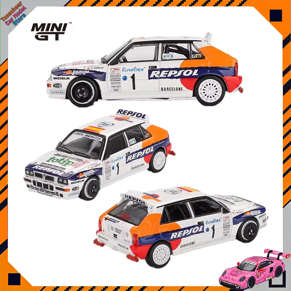 

MINIGT 1:64 #1131 Lancia HF No. 1 Alloy Car Model Roxy Car Alloy Miniature Diecast Collection Model Toys Ornament Hobby Toy Gift
