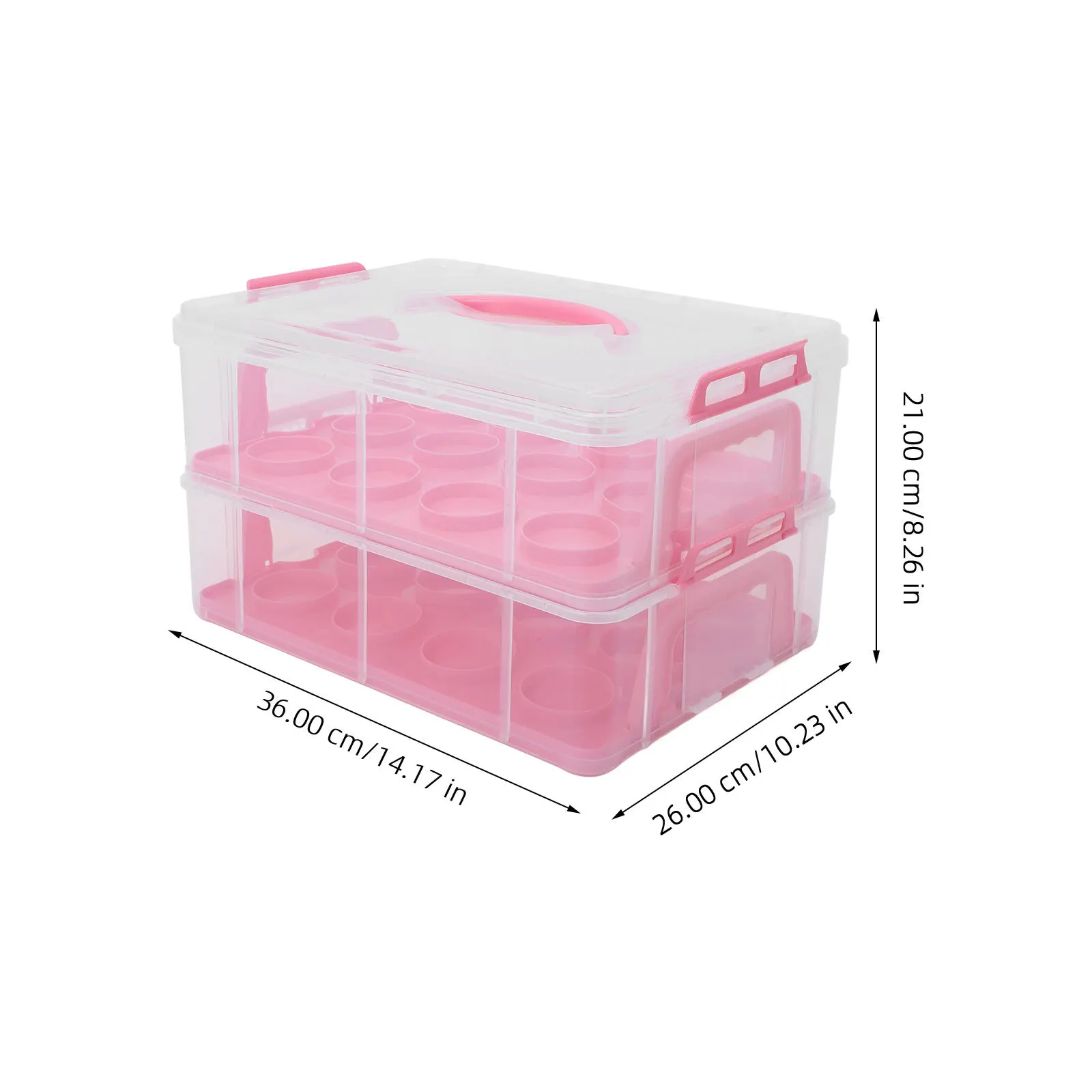 

Stylish Reusable Box Decorative Carrier Box Birthday Party Cake Storage Baking Dessert Container Cupcake Carrier Case Outdoor
