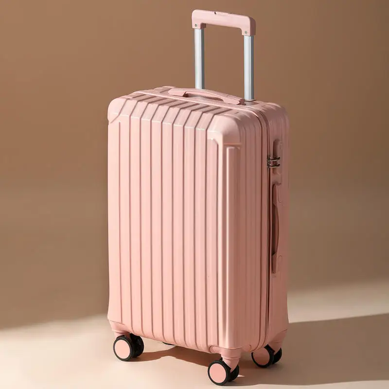 Suitcase pull rod case Large capacity sturdy durable Travel Password leather case child universal wheel student 24/28\