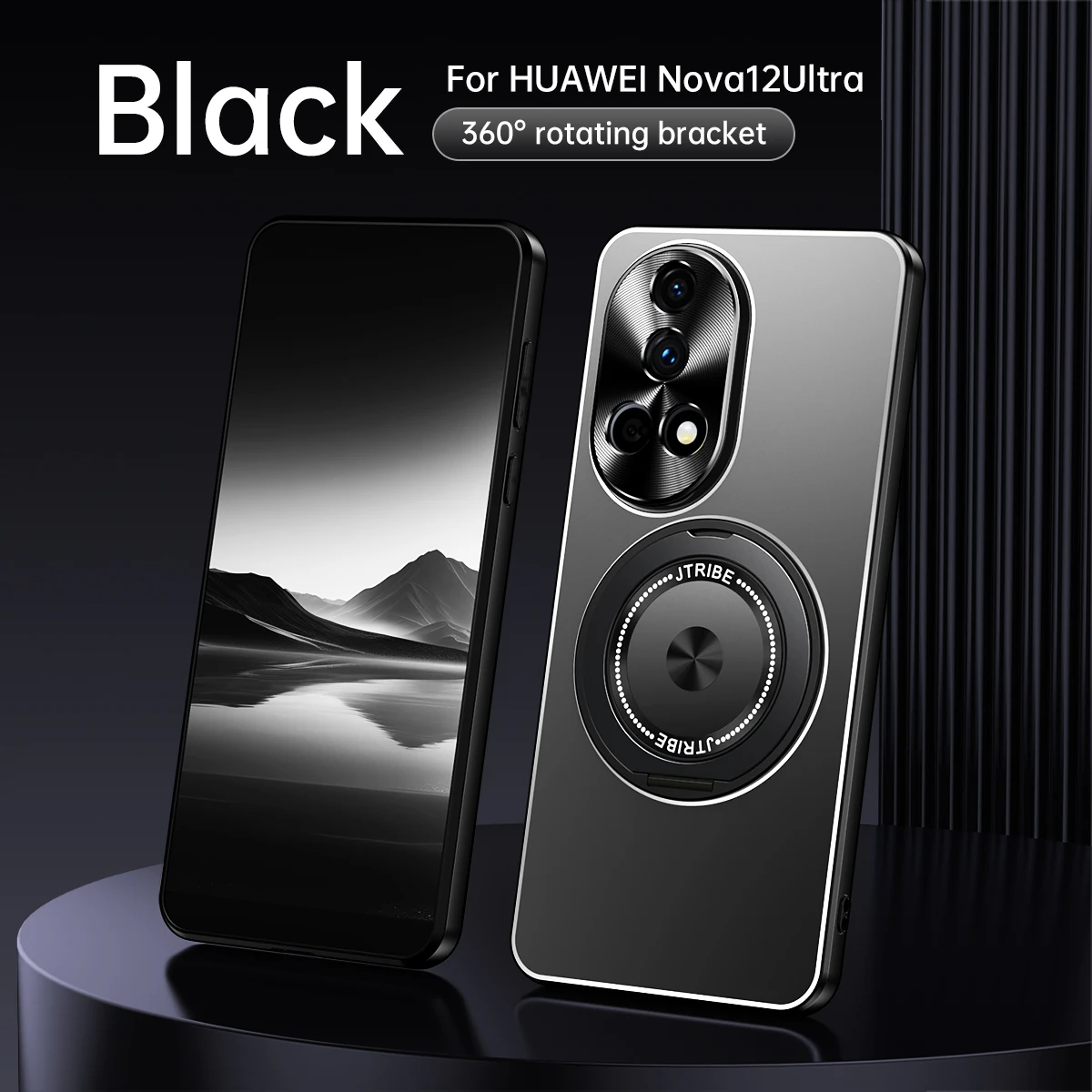 

Magnetic case with 360° Ring Holder for MagSafe Kickstand Magnet Grip for Huawei NOVA 12 ULTRA NOVA 12 PRO Foldable Stand