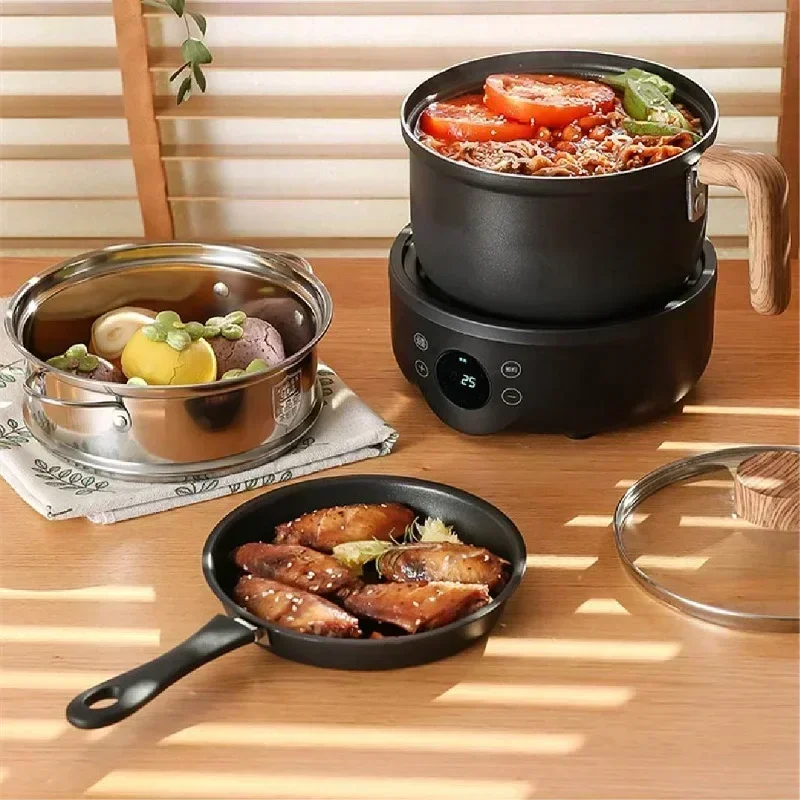 Dormitory pot new split student multifunctional small porridge cooking noodles non-stick electric cooking pot