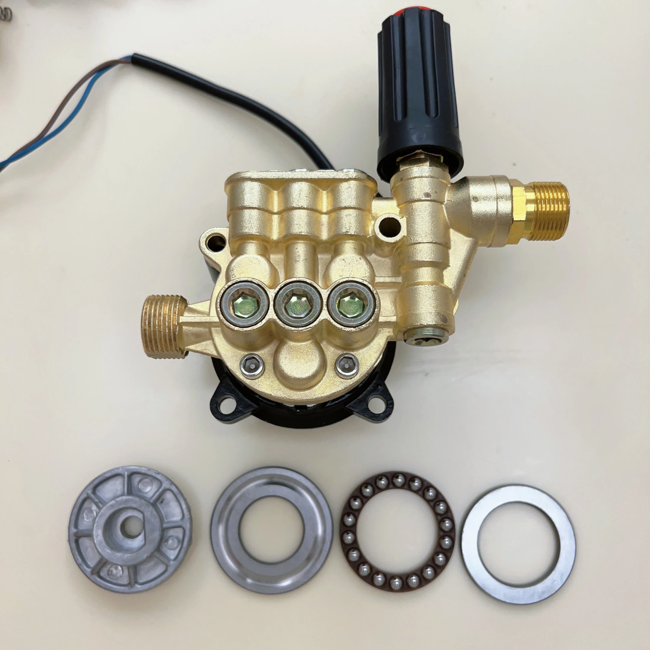 

Portable Car Washer Pump Head Assembly 12 Plunger Pressure Regulator Household High Pressure Cleaning Machine Accessories