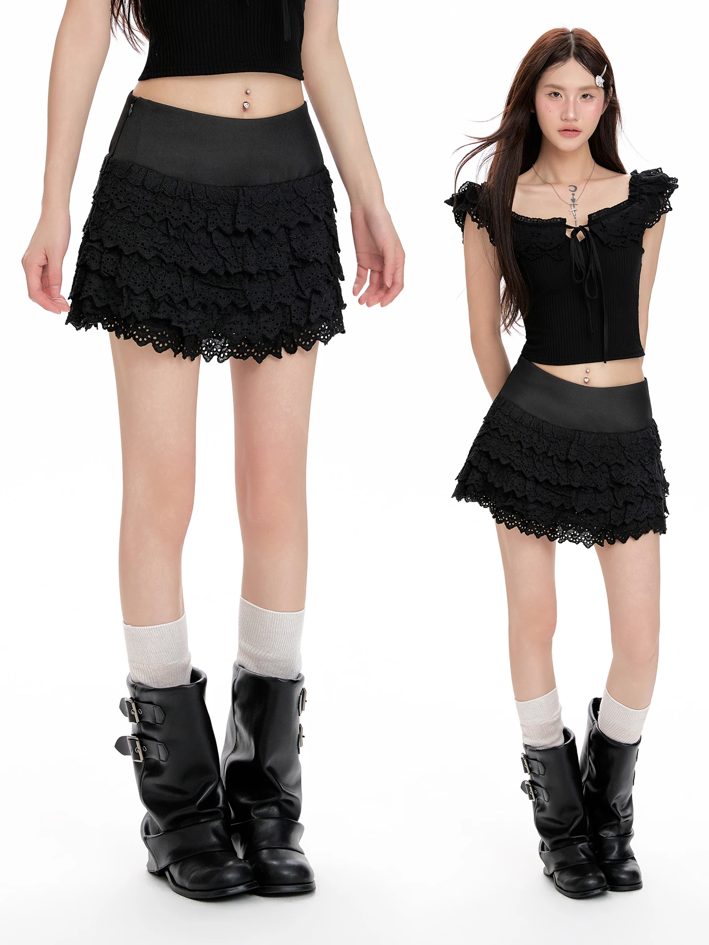 summer-2026-high-waist-lace-cake-skirt-women's-ballet-sweet-multi-layered-short-skirt-anti-light-walking-lace-half-length-skirt