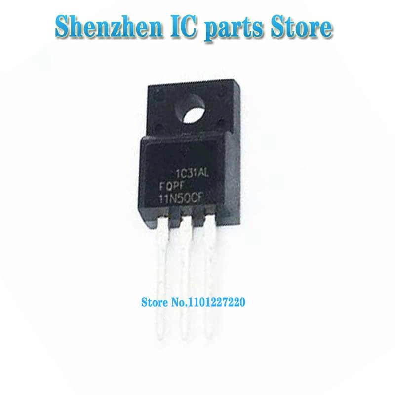 10PCS/lot FQPF11N50CF FQPF11N50C TO220F FQPF11N50 11N50CF 11N50 TO-220F In Stock