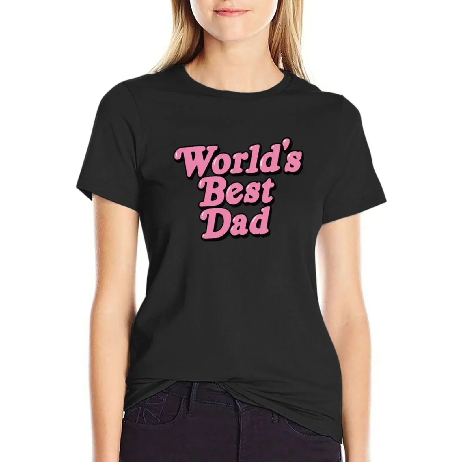 

world's Best Dad T-Shirt summer top hippie clothes cute clothes tops t-shirt dress for Women plus size sexy
