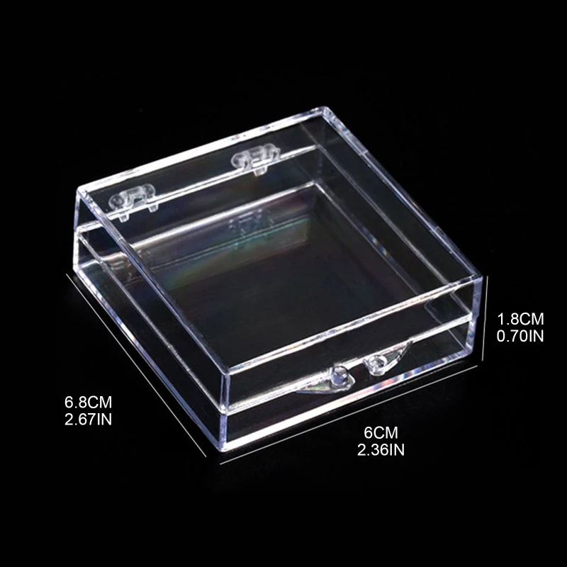 Artificial Press On Storage Box,Empty Clear Tips Display Storage Box for False Nails Art Tools