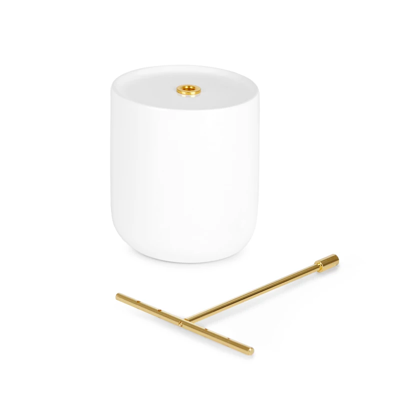 Oirlv Newly White Resin Earrings Display Stand with Metal Jewelry Display Rack Bangle Organizer Holder