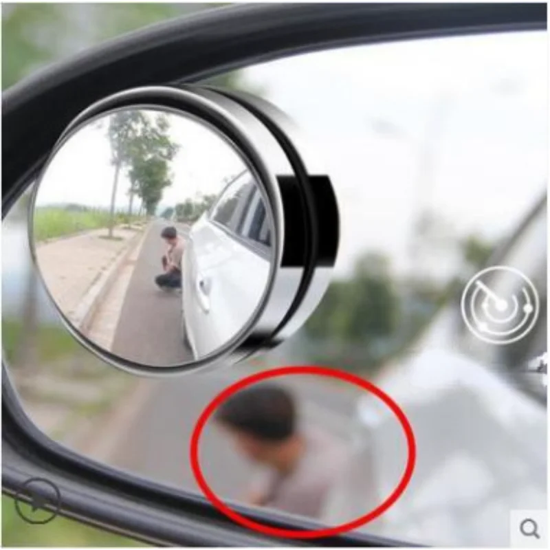 

Вращающееся на 360 градусов автомобильное маленькое круглое зеркало, зеркало заднего вида, автомобильное широкое поле зрения, зеркало заднего вида, установка зеркала для слепых зон