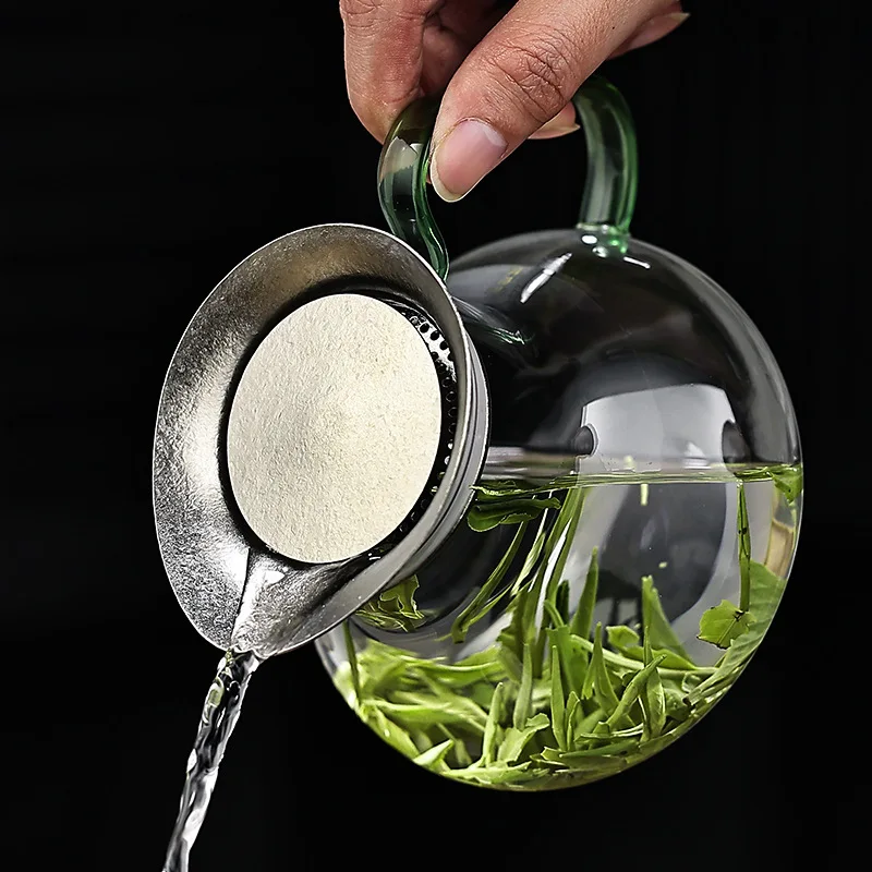 JUSTINLAU 600ml Heat-resistant Glass Teapot with Titanium Tea Strainer & Handle for Electric Ceramic Stove Home Gongfu Tea Set - view 5