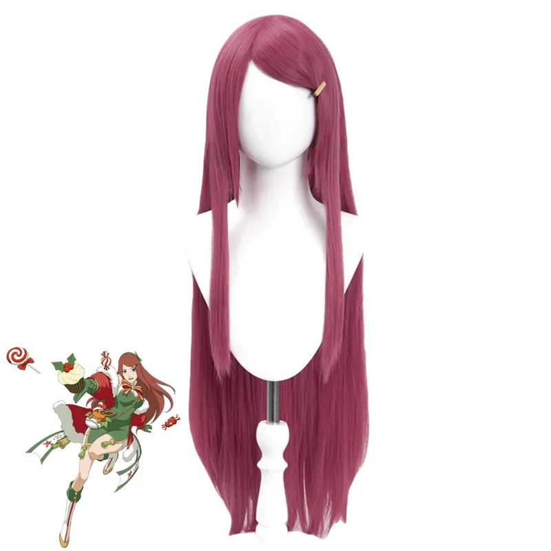 Disfraz de Anime Uzumaki Kushina, capa roja de Navidad, abrigo, vestido, uniforme de Lolita, peluca para mujer, lindos trajes de Carnaval de Halloween; 3, k8