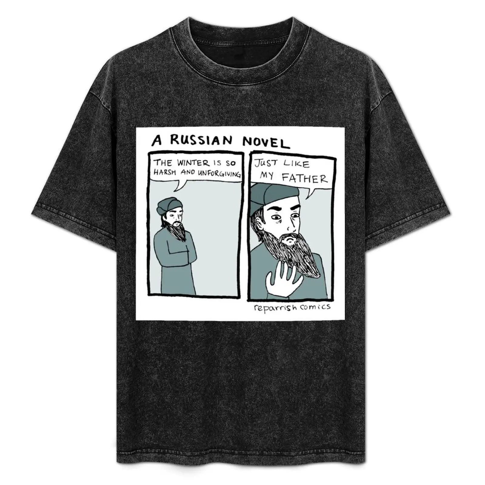 

A Russian Novel T-Shirt Classic Basic Casual T-Shirt