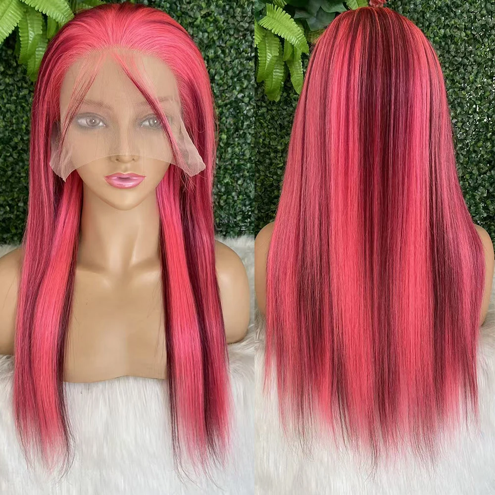 parrucche-lace-front-omber-pink-13x4-parrucche-di-capelli-umani-lisci-rosa-99-parrucche-lace-front-liscie-alla-moda-hairugo
