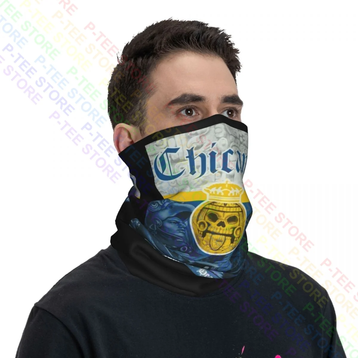 Chicano Pride Lowrider Urban Streetwear Neck Gaiter Bandana Scarf Face Mask Ski Dustproof Breathable