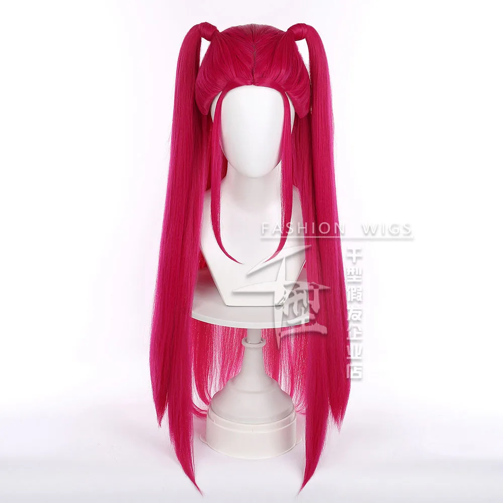 Mira-pelucas de Cosplay para mujer, espectáculo de Halloween, cazadores de demonios, peluca de Cosplay de 75cm, pelo sintético resistente al calor, peluca Mira para fiesta + gorro de peluca