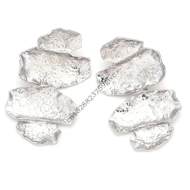 أقراط أوراق الذهب من D0UF للنساء أفكار هدايا أنيقة #2