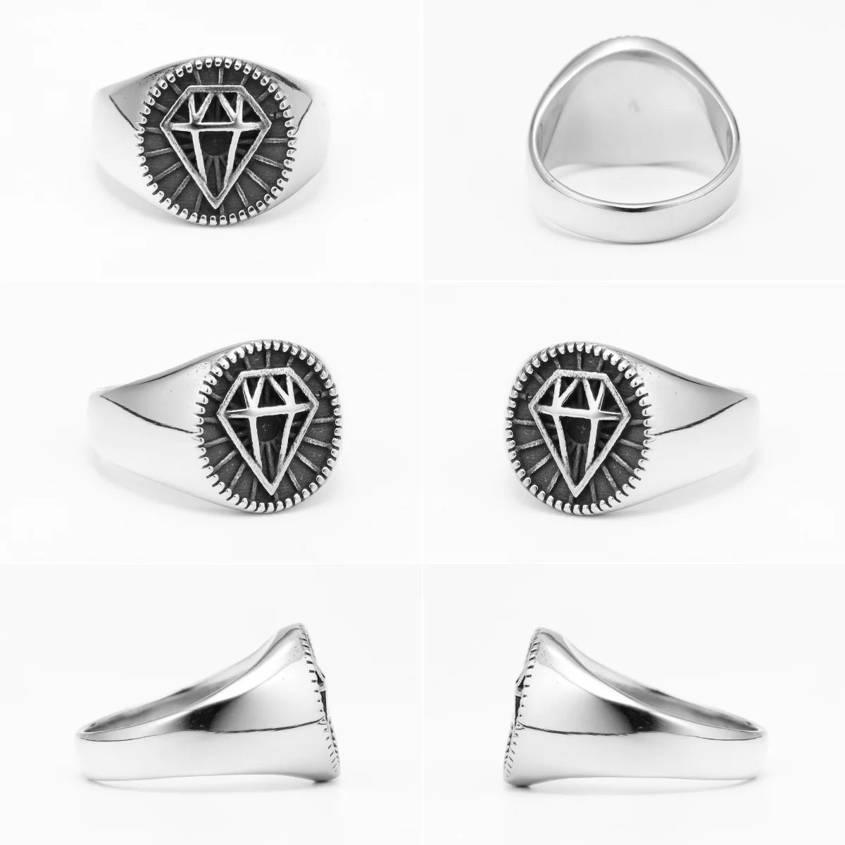 Creatieve Vorm Ringen 316L Roestvrij Stalen Ring Fun Rock Party voor Mannelijke Vriendin Sieraden Voorstellen Gift Accessoires Groothandel