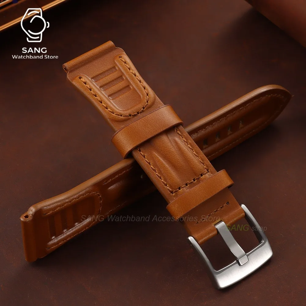 18mm 20mm 22mm 24mm Leder-Uhrenarmband Zubehör Vintage Öl-Wachs-Rindsleder-Armband Universelles Business-Uhrenarmband für Männer und Frauen – Detail 7