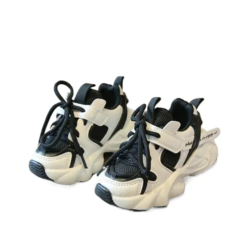 

Удобные школьные кроссовки для бега и ходьбы для малышей, больших детей, унисекс-детские низкие туфли из синтетической кожи для мальчиков и девочек на шнуровке