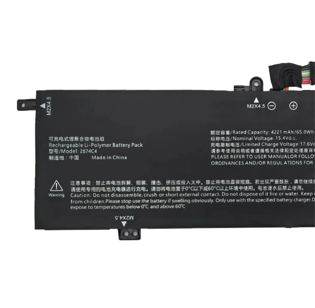 2874C4 High-Efficiency NEW Battery Laptop Battery For T-BOOK 14 Series 65Wh