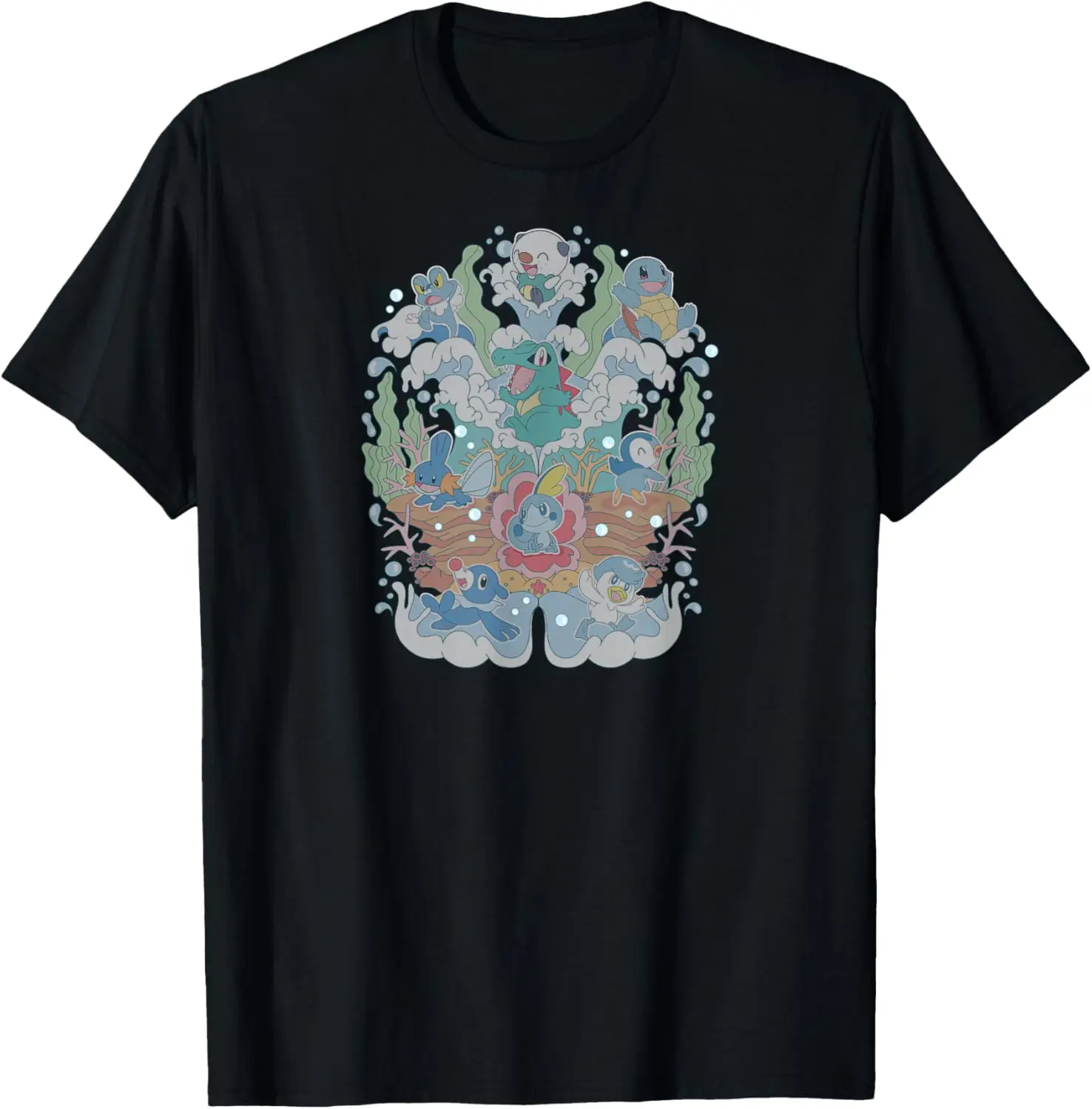 Pokémon - Water Type Starters T-Shirt S-6XL
