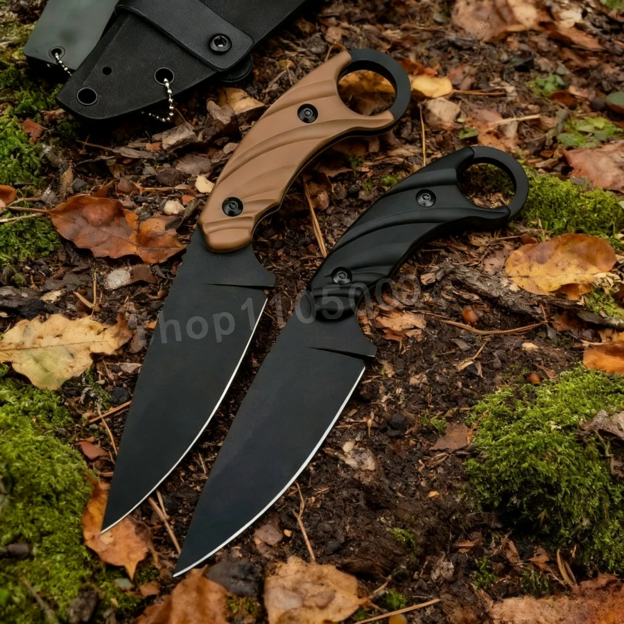 

CUT Exploration Knife 8Cr13Mov Blade Nylon Fiber Handle High-hardness Survival Portable Self-defense Cutting Knife Man's Gift