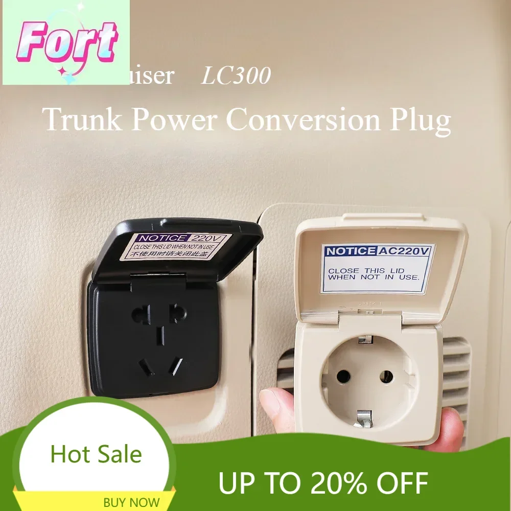 Nouveau pour LANDCRUISE RPRADO LC300 LC250 coffre de voiture 12V à 220V convertisseur de prise de courant prise de rangée accessoires électroniques de voiture 1