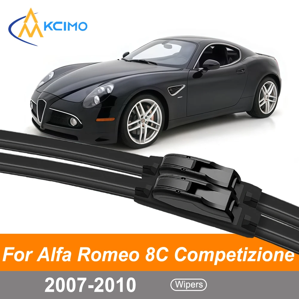 

2PCS Windscreen Wiper Blades For Alfa Romeo 8C Competizione 2007-2010 Front Windshield Wiper Set Easy Clip-on Installation