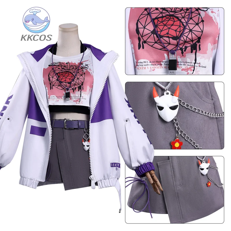 

Identity V Tracy Reznik Cosplay Costume BLK Esports Team High School Skin Anime Outfit for Women Cosplay Events Halloween KKCos