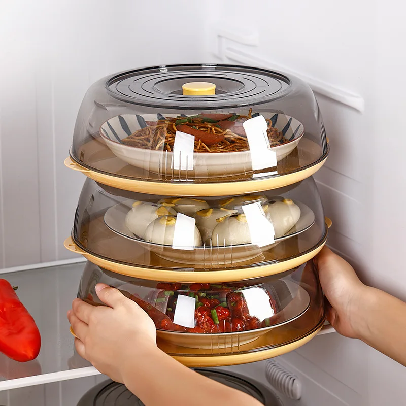 

Multi-layer storage rack Fresh Dust-proof Insulation Dish Cover Noodle Bowl Microwave Oven Household artifact for kitchen