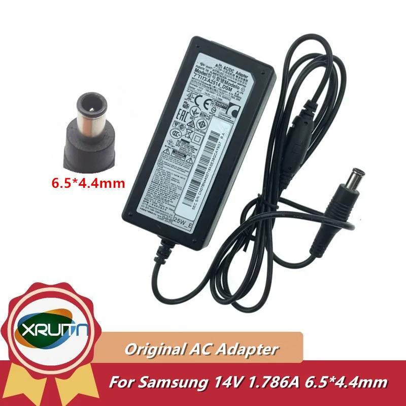 

14V 1.786A Original AC Adapter Charger A2514_KSM A2514_DPN A2514_DSM A2514_FPN For Samsung LCD LED TV Monitor Soundbar HW-F450