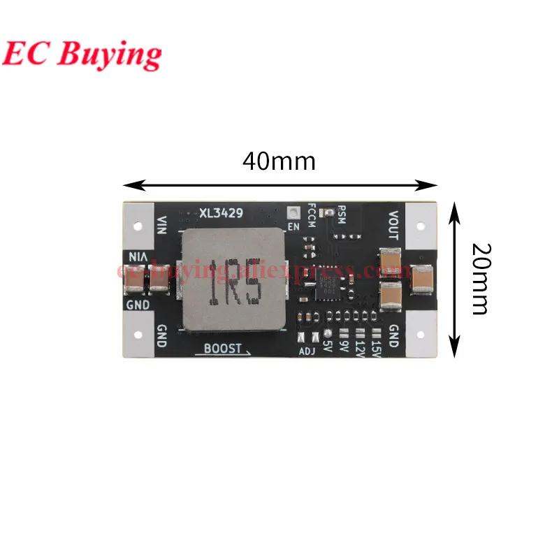 1-10Pcs MP3429 5V 9V 12V 15V DC Step Up Boost Module Low Ripple 21A Peak Input Current Lithium Battery Booster Power Supply MCU