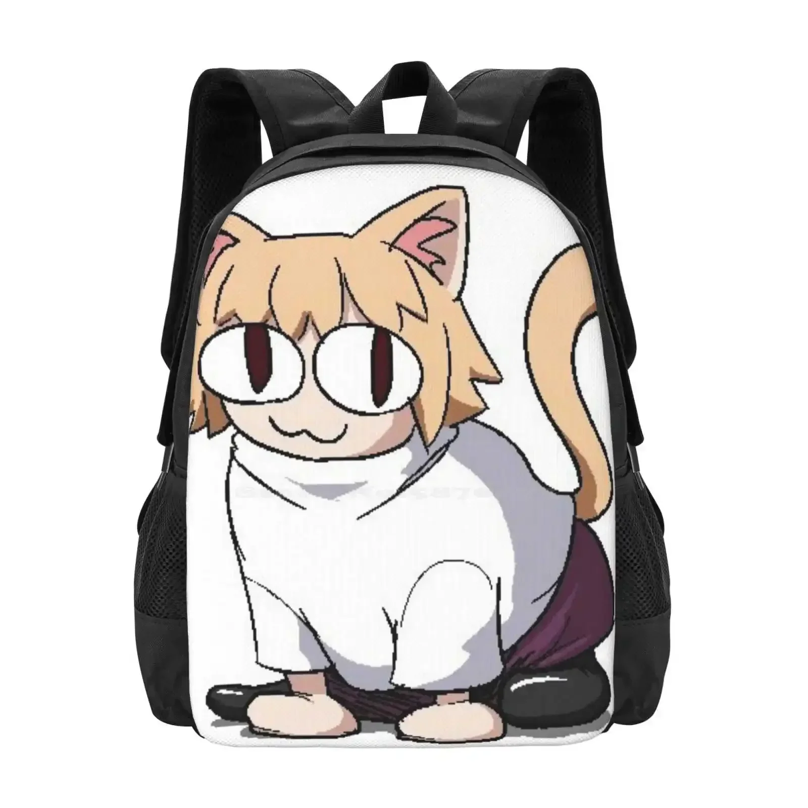 Neco Arc Cat 3D Print Design Backpack Student Bag Neco Arc Neko Arc Cat Fate Tsukihime Unisex large capacity backpack