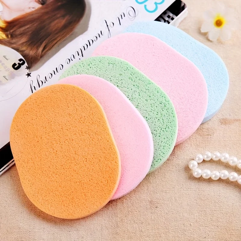 6 قطع من إسفنجات الوجه اللطيفة - خالية من الفورمالديهايد، العناية باللون البيج الفاتح الناعم والناعم، ألوان الباستيل لأنواع البيج الفاتح العادي #4