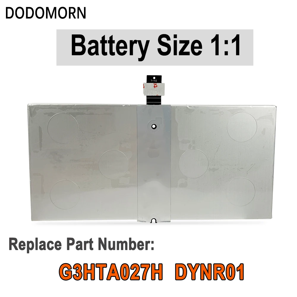 Dodomorn-頑丈なラップトップバッテリー,新しい100% g3hta027h dynr01,5087mAh,2つの表面プロ1724 "タブレット,12.3