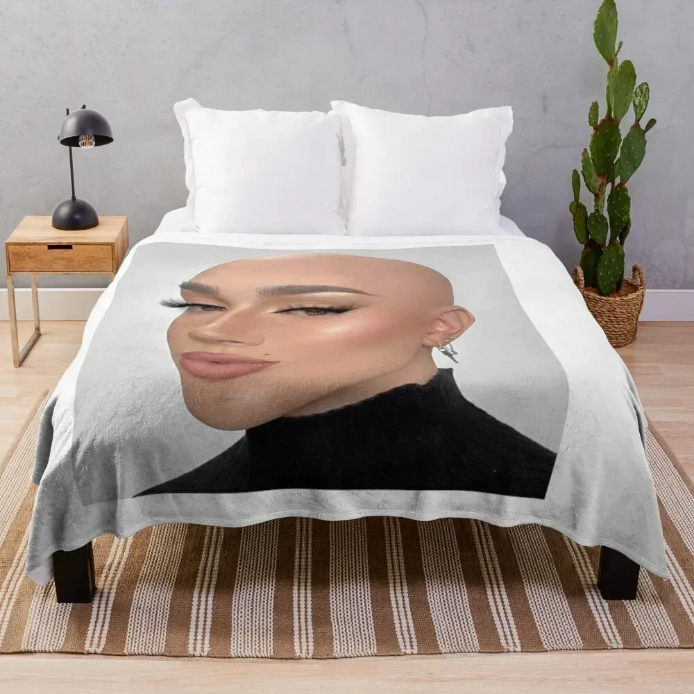 

James Charles Bald Throw Blanket Plush Fuzzy Cozy Blanket for Couch Sofa