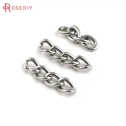 100g Full size 20MM 21.5MM Single link 7x5MM,Thickness 1.4MM Stainless Steel Color Iron Short chain Diy Jewelry Making Supplies