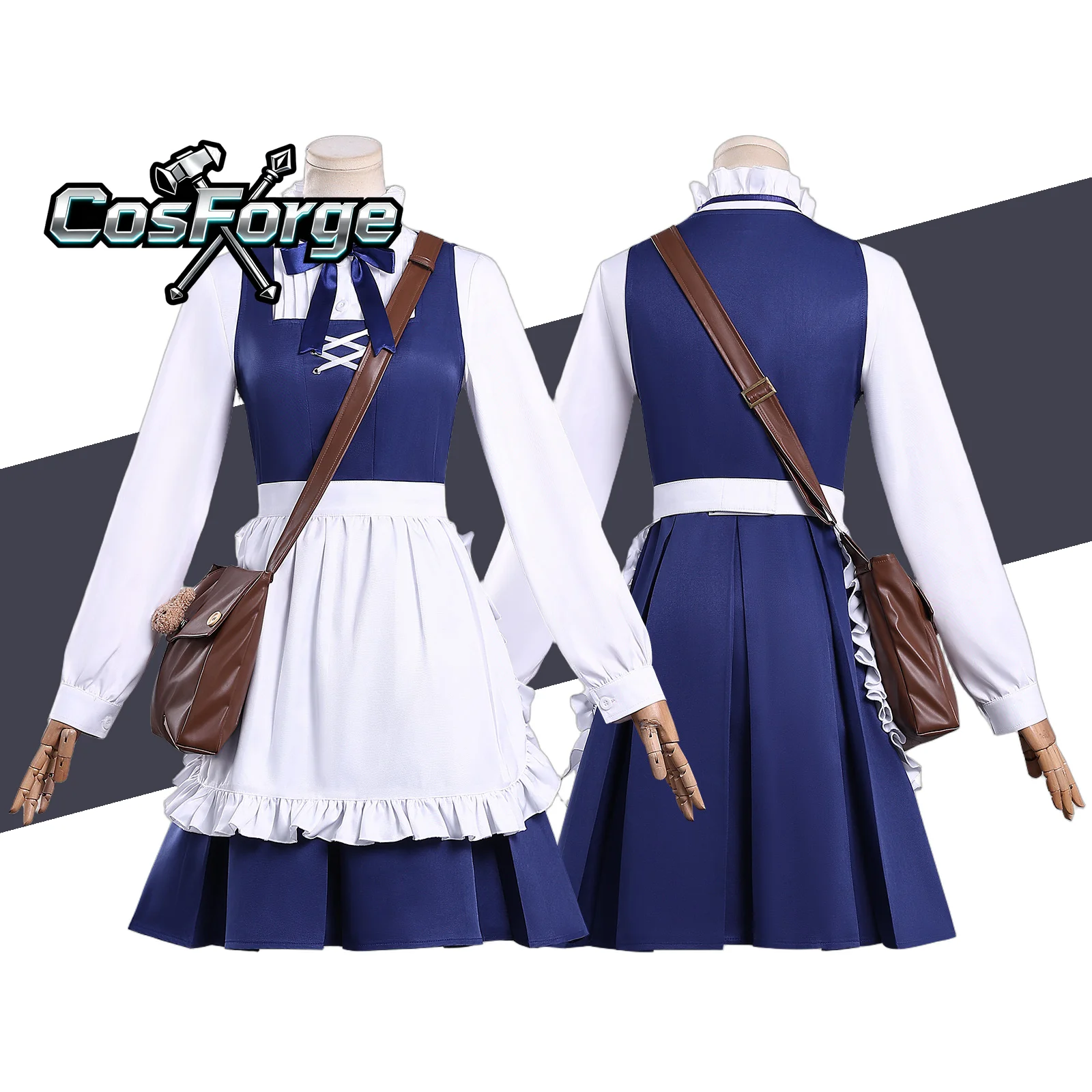 

Аниме-костюм Лани из Naraka Bladepoint: синее кружевное платье Лолиты для женщин, тематический карнавальный костюм на Хэллоуин, униформа для косплея