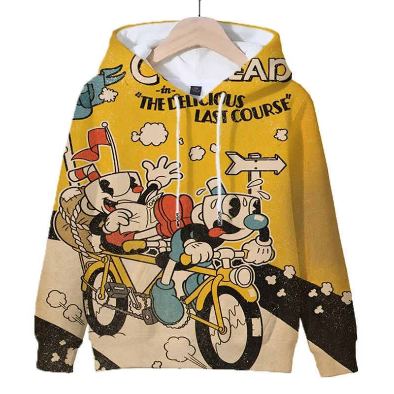 Hip Hop Popular Comfortable The Cuphead 3D Print Hoodies Sweatshirts Men/Women Sweatshirt Adult/Child Casual Pullovers Coolboy